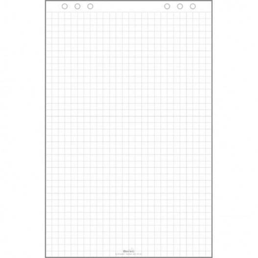 FLIP CHART 25 FEUILLES  80GR QUADRILLEE