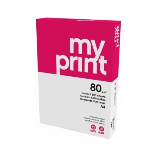 RAME DE PAPIER BLANC A4 MY PRINT- 80GR