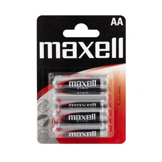 4 PILES SALINE AA R6 - MAXELL