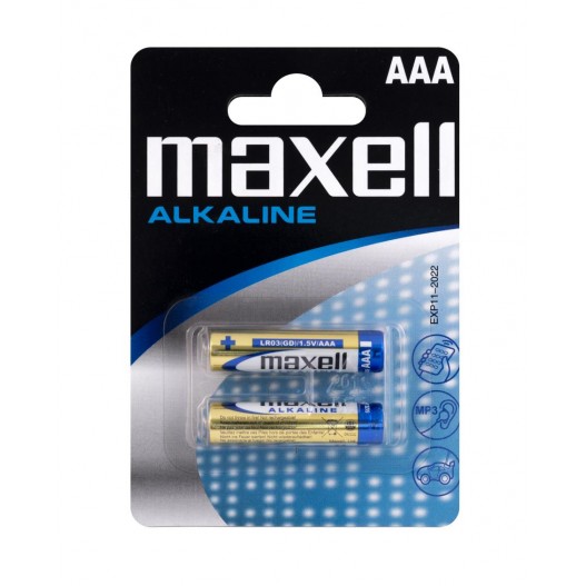 2 PILES ALCALINE AAA LR03 - MAXELL
