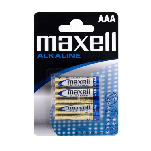 4 PILES ALCALINE AAA LR03 - MAXELL