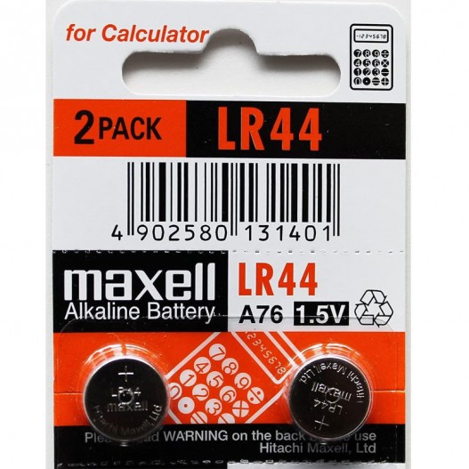 PILE BOUTON LR44 BLISTER 2PK - MAXELL