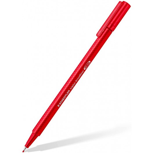 STYLO FEUTRE FINELINER   TRIPLUS BROADLINER ROUGE...