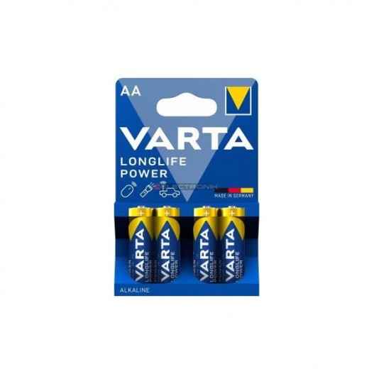 4X PILES AAA VARTA LONGLIFE  POWER LR61.5V - 4906