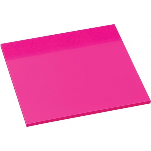 STICK NOTES 75X75 ROSE BRILLANT 100FEUILLES