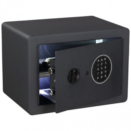 Hyfive Petite Caisse Argent En Acier Rouge Avec Bac Amovible - Coffre Fort Porte-Clés Sécurisé - 9