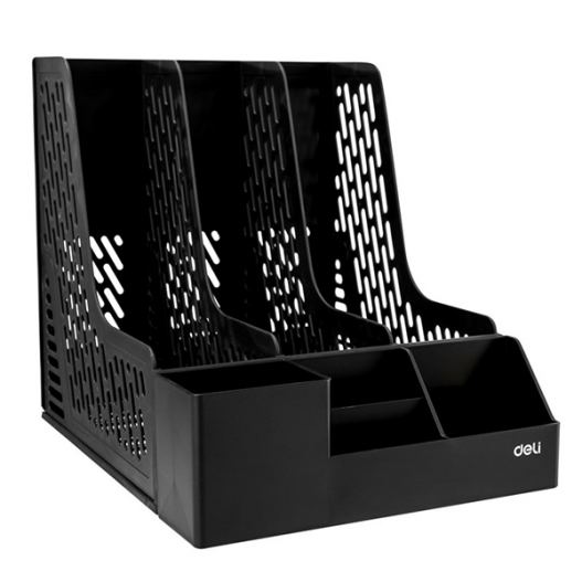 Porte-revues Pliable En Toile Et Bois - 32 X 20,5 X 20 Cm - Design Classique Pour Maison Ou Bureau