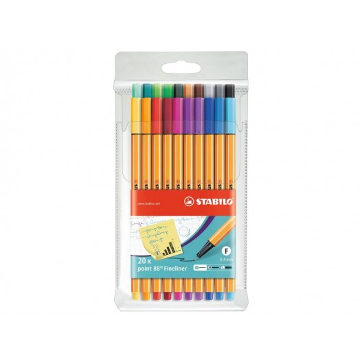 Pochette 6 Stylos triplus Fineliner - Flamingo Stylos