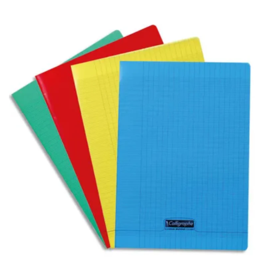 CAHIER PIQUE EN PP A4 140 PAGES SEYES ASSORTIS...