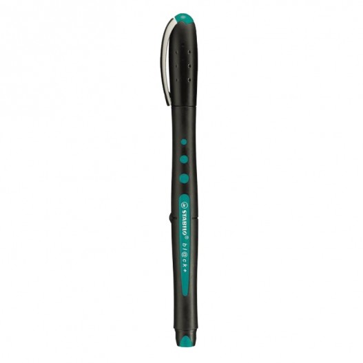 STYLO BL@CK + FINE STABILO TURQUOISE