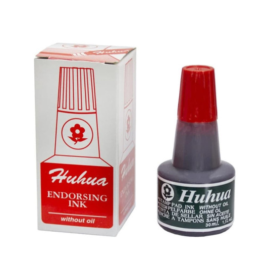 ENCRE A TAMPON 30ML ROUGE HUHUA
