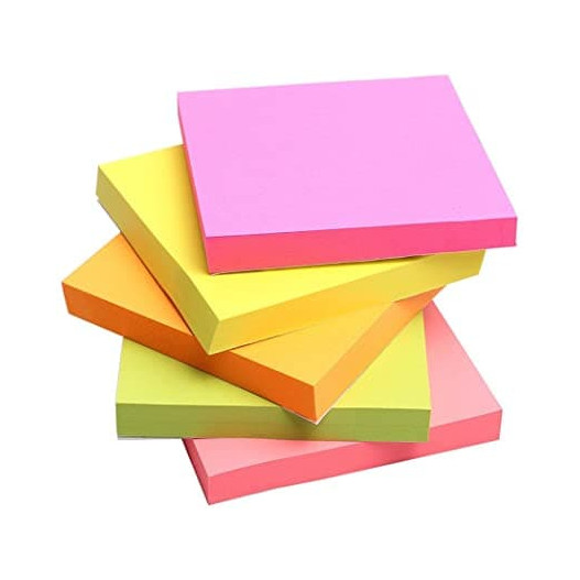 STICK NOTE 76*76MM FLUO 100F ASSORTIS