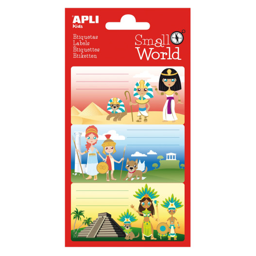 ETIQUETTE SCOLAIRE SMALL WORLD APLI