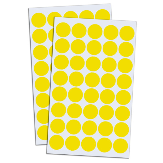 ETIQUETTE FLUO SCOLAIRE ROND D20 POUR CORRECTION