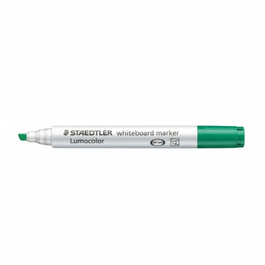 MARQUEUR EFFACABLE LUMOCOLOR BISEAUTE VERT