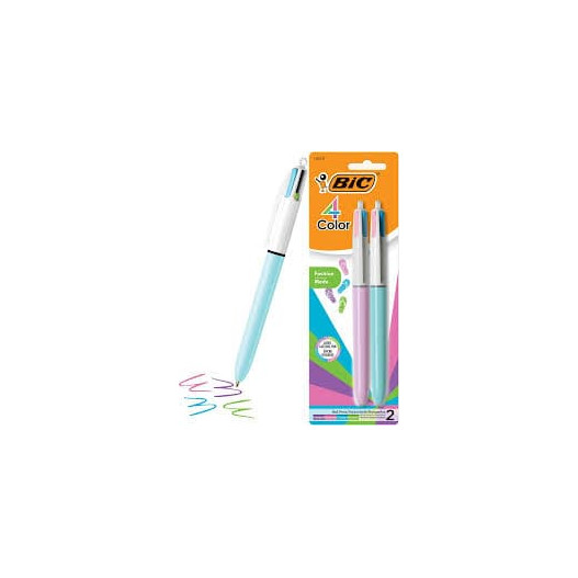 STYLO A BILLE 4 COULEURS ORIGINAL RETRACTABLE BLEU...