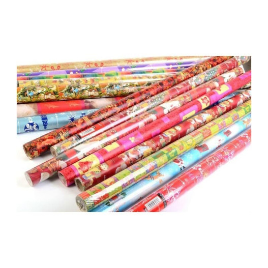 PAPIER CADEAU FANTAISIE 10 MOTIFS ASSORTIS