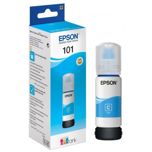 BOUTEILLE ENCRE EPSON ORIGINAL 101- CYAN
