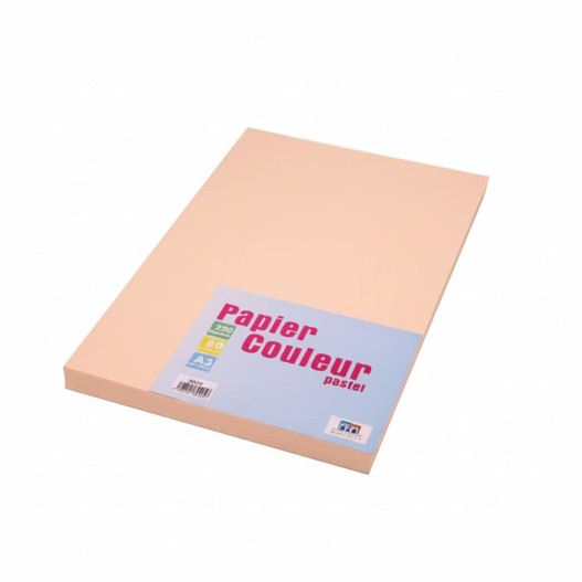 RAMETTE DE PAPIER ORANGE PASTEL A3 80GR