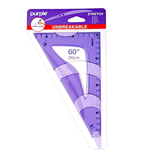 EQUERRE 60/ 20CM - PURPLE