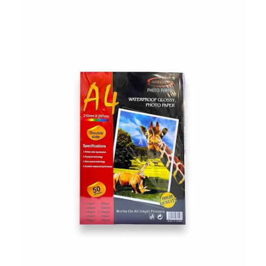 PAPIER PHOTO MATT DOUBLE FACE A4 180GR PAQUET DE 50