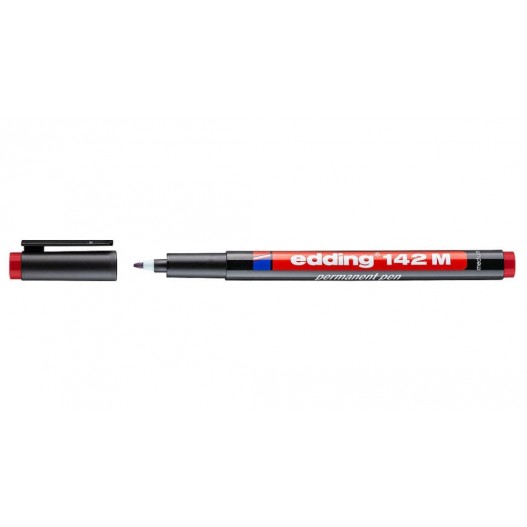 MARQUEUR PERMANENT MEDIUM 142M - EDDING ROUGE