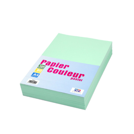 RAMETTE DE PAPIER COULEUR A4 - VERT PASTEL