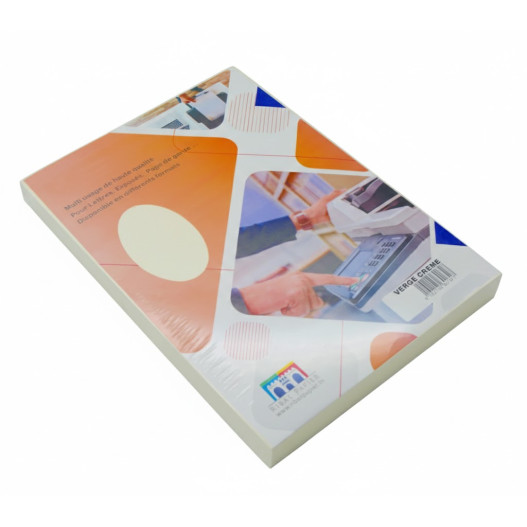 RAME 100 PAPIERS PAGE DE GARDE VERGÉS CRÈME A4 230GR
