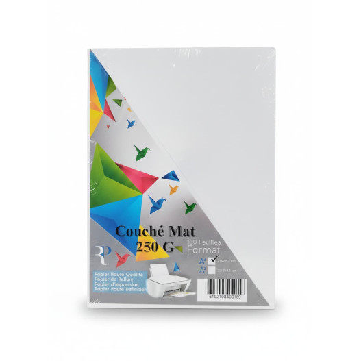 PAGE DE GARDE COUCHE MAT 250G A4 100F RUSP