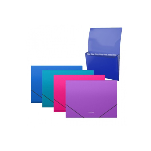 TRIEUR A ELASTIQUE 12 POSITIONS VIVID A4 ASSORTIES...