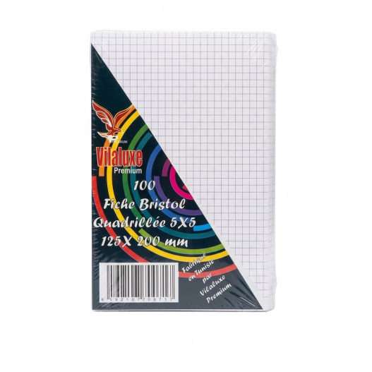 FICHE BRISTOL PM BLANC