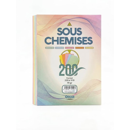 SOUS CHEMISE   PQ 200 ASSORTIE- OSCAR