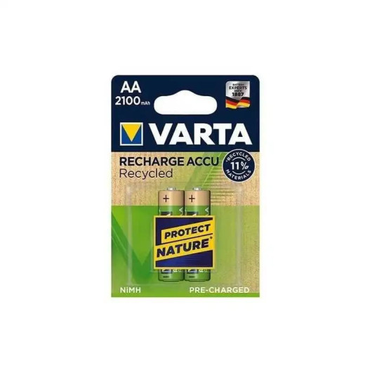 PILE RECHARGE AA ACCU RECYCLED LR6 BP2 2100MAH VARTA