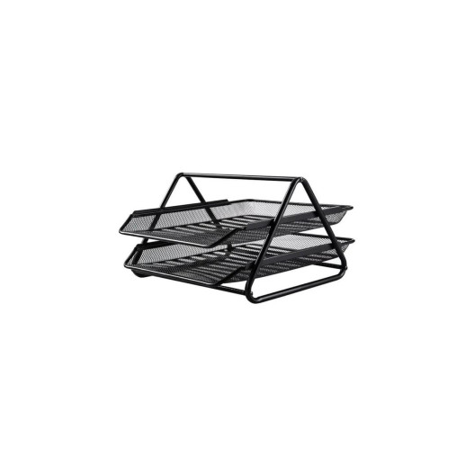 BAC A COURRIER 2 ETAGES PLASTIQUE NOIR  ARK