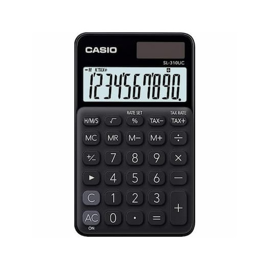 CALCULATRICE DE POCHE CASIO NOIR -SL-310UC-BK