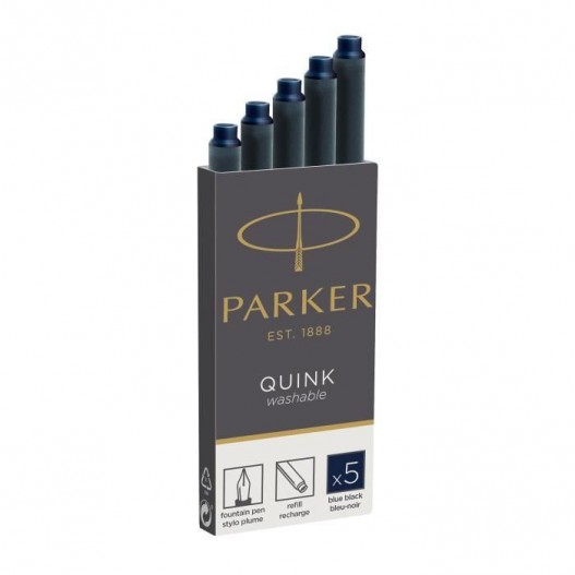 PAQUET DE 5 CARTOUCHES D'ENCRE NOIR - PARKER