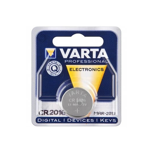PILE CR2016 LITHIUM 3V - VARTA