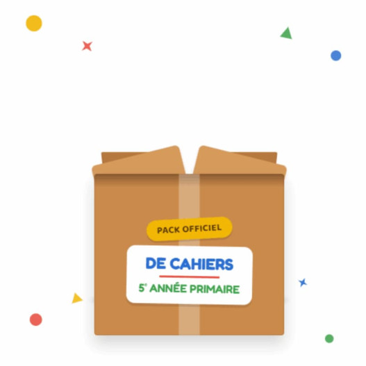 PACK OFFICIEL DE CAHIERS – 5ᵉ ANNÉE PRIMAIRE LOM5