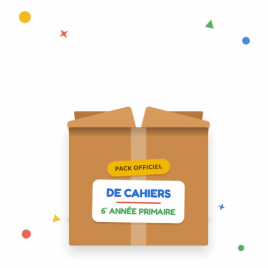 PACK OFFICIEL DE CAHIERS – 6ᵉ ANNÉE PRIMAIRE LOM6