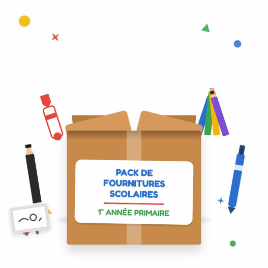 PACK DE FOURNITURES SCOLAIRES – 1ʳᵉ ANNÉE PRIMAIRE LOM1