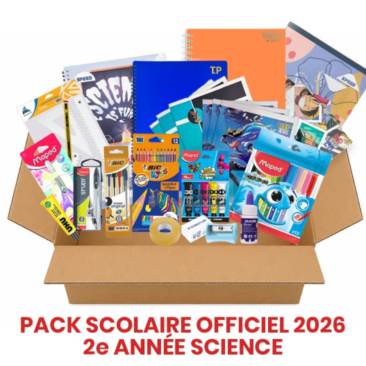 PACK DE FOURNITURES SEC SCIENCE - 2EME ANNEE