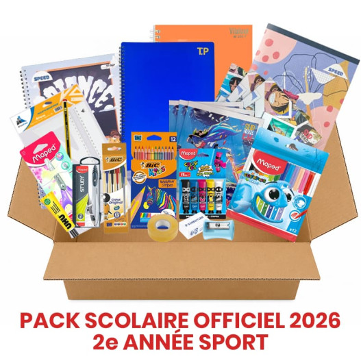 PACK DE FOURNITURES SEC SPORT - 2EME ANNEE