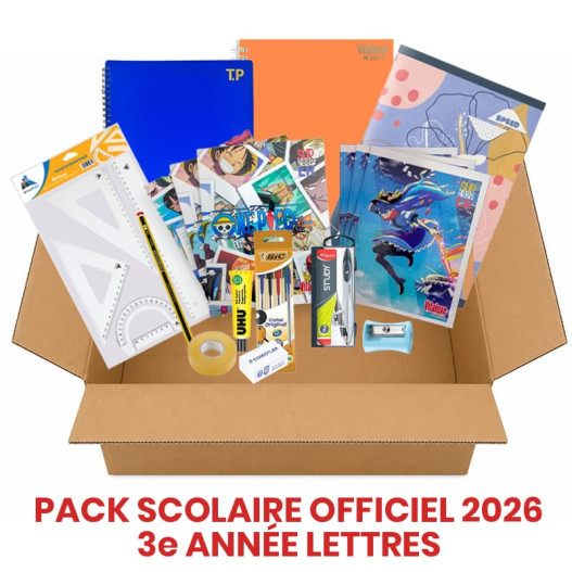 PACK DE FOURNITURES SEC LETTRE - 3EME ANNEE