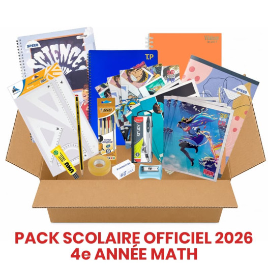 PACK DE FOURNITURES SEC MATH - 4EME ANNEE