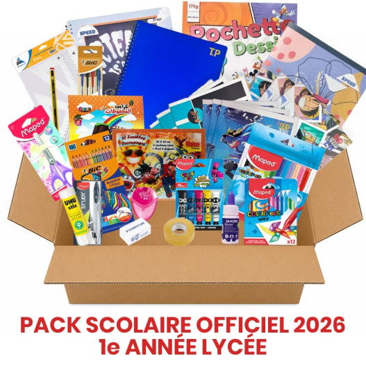 PACK DE FOURNITURES SCOLAIRES – 1ERᵉ ANNÉE SECONDAIRE