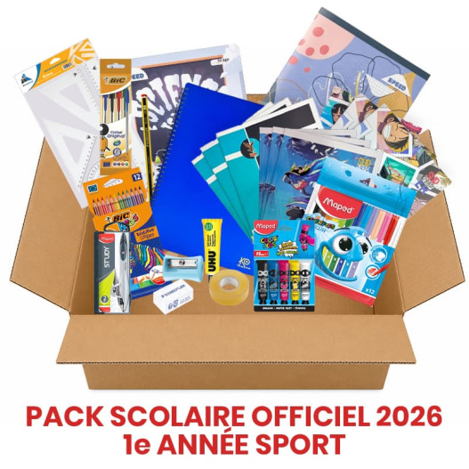 PACK DE FOURNITURES SEC SPORT - 1ERᵉ ANNÉE SECONDAIRE