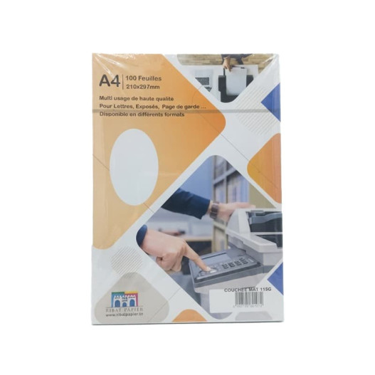 PAGE DE GARDE COUCHÉ MAT A4 115GR /100F