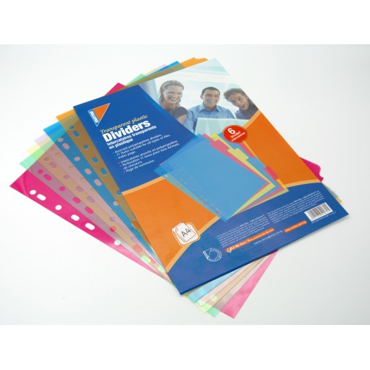 JEU INTERCALAIRES MINTRA A4 POLYPROPYLENE 6...