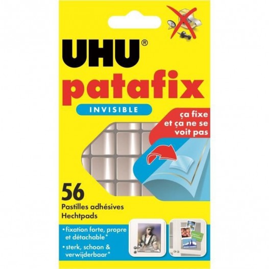 PASTILLES ADHÉSIVES UHU PATAFIX INVISIBLE 56GR