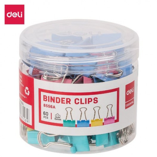 BOITE DE 60 CLIPS 15 MM  COULEUR  -  E8556A